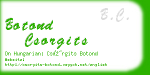 botond csorgits business card